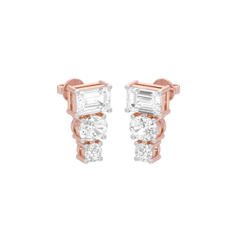 Shapeshift Diamond Drop Earrings