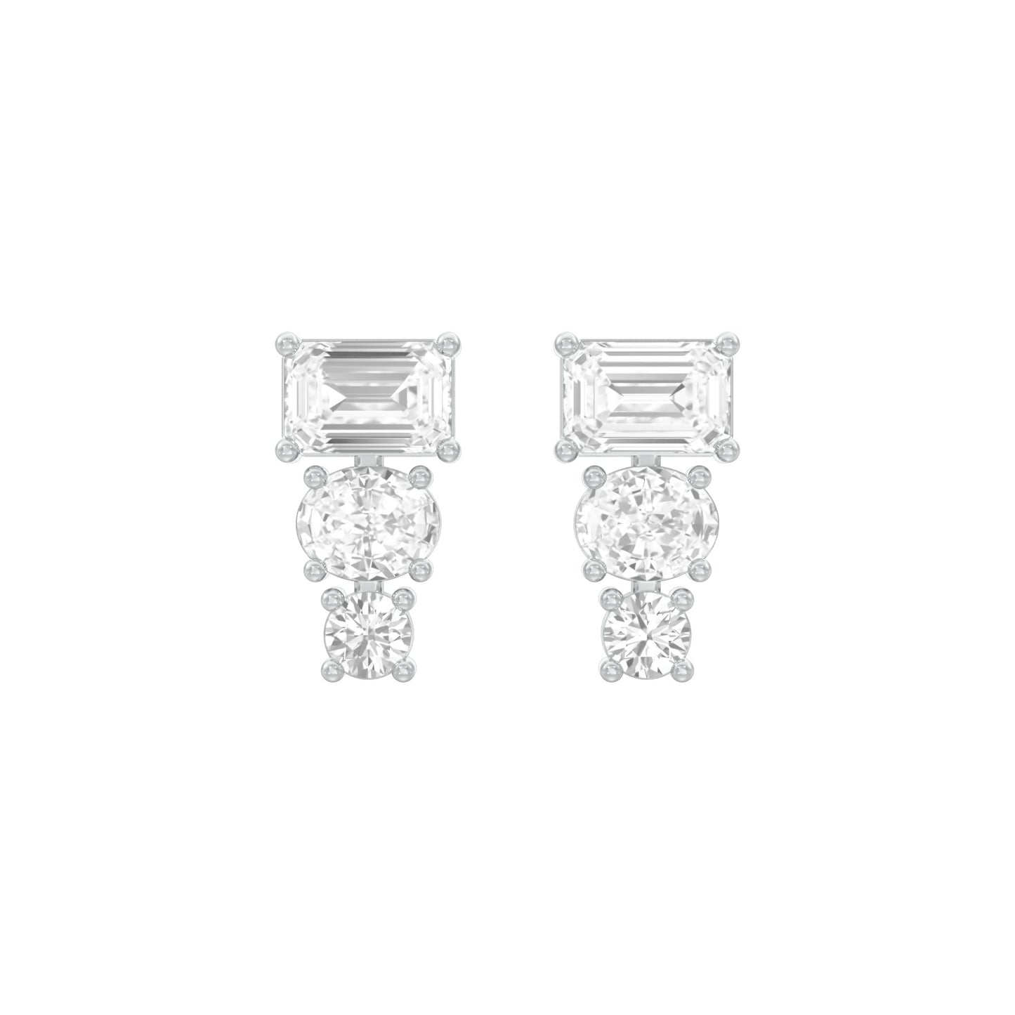 Shapeshift Diamond Drop Earrings