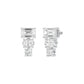 Shapeshift Diamond Drop Earrings 18 KT / White Gold