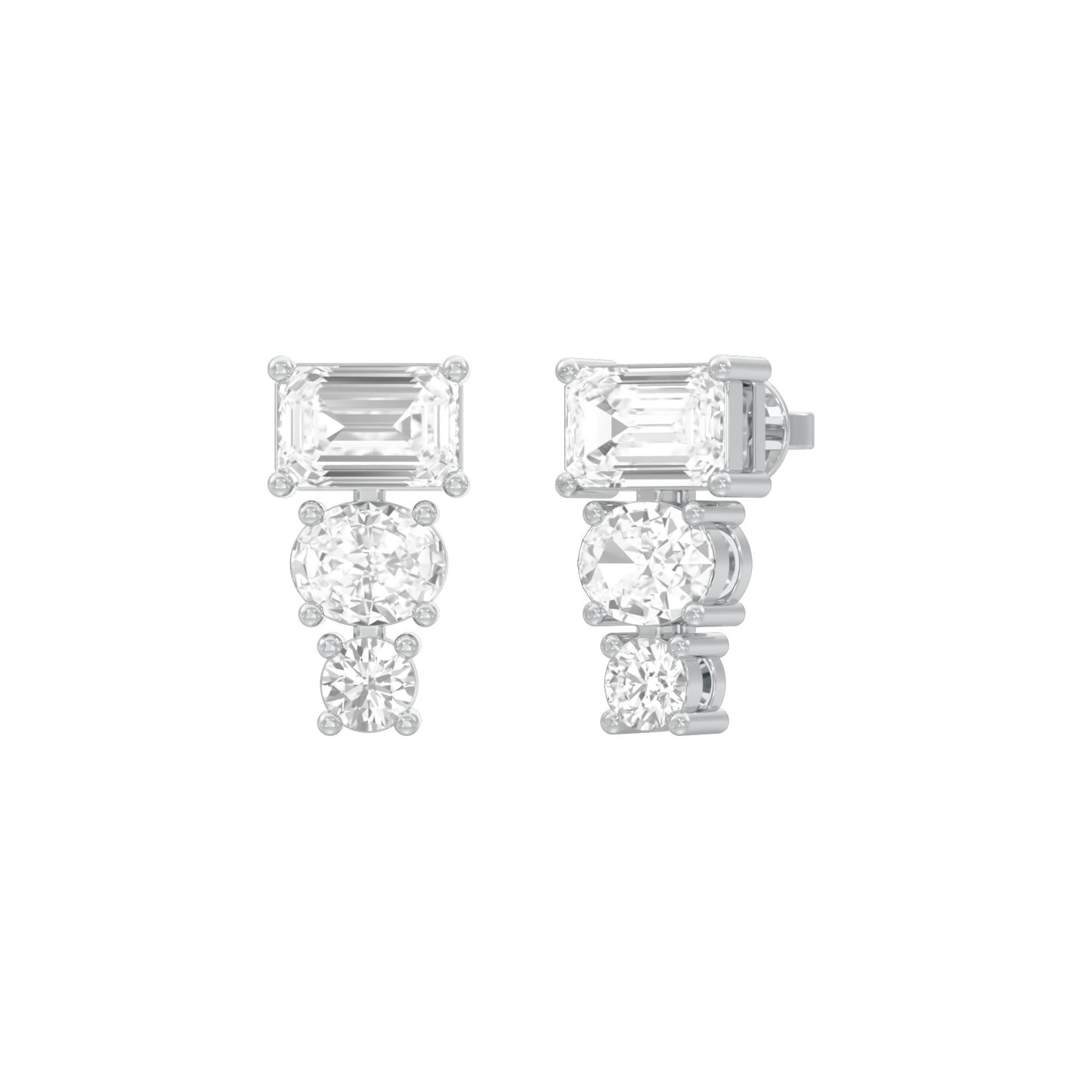 Shapeshift Diamond Drop Earrings