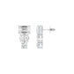 Shapeshift Diamond Drop Earrings 18 KT / White Gold