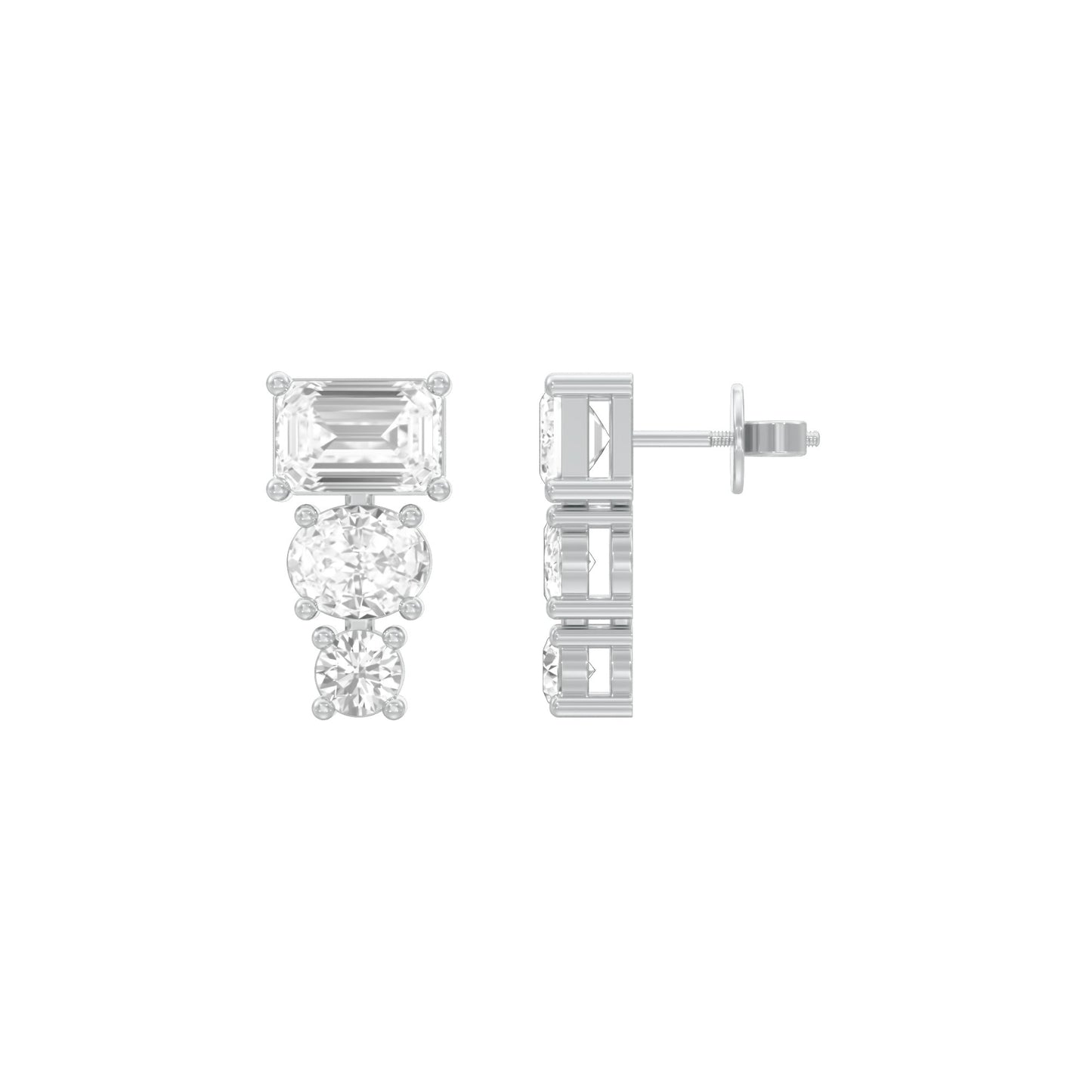 Shapeshift Diamond Drop Earrings