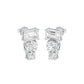 Shapeshift Diamond Drop Earrings 18 KT / White Gold