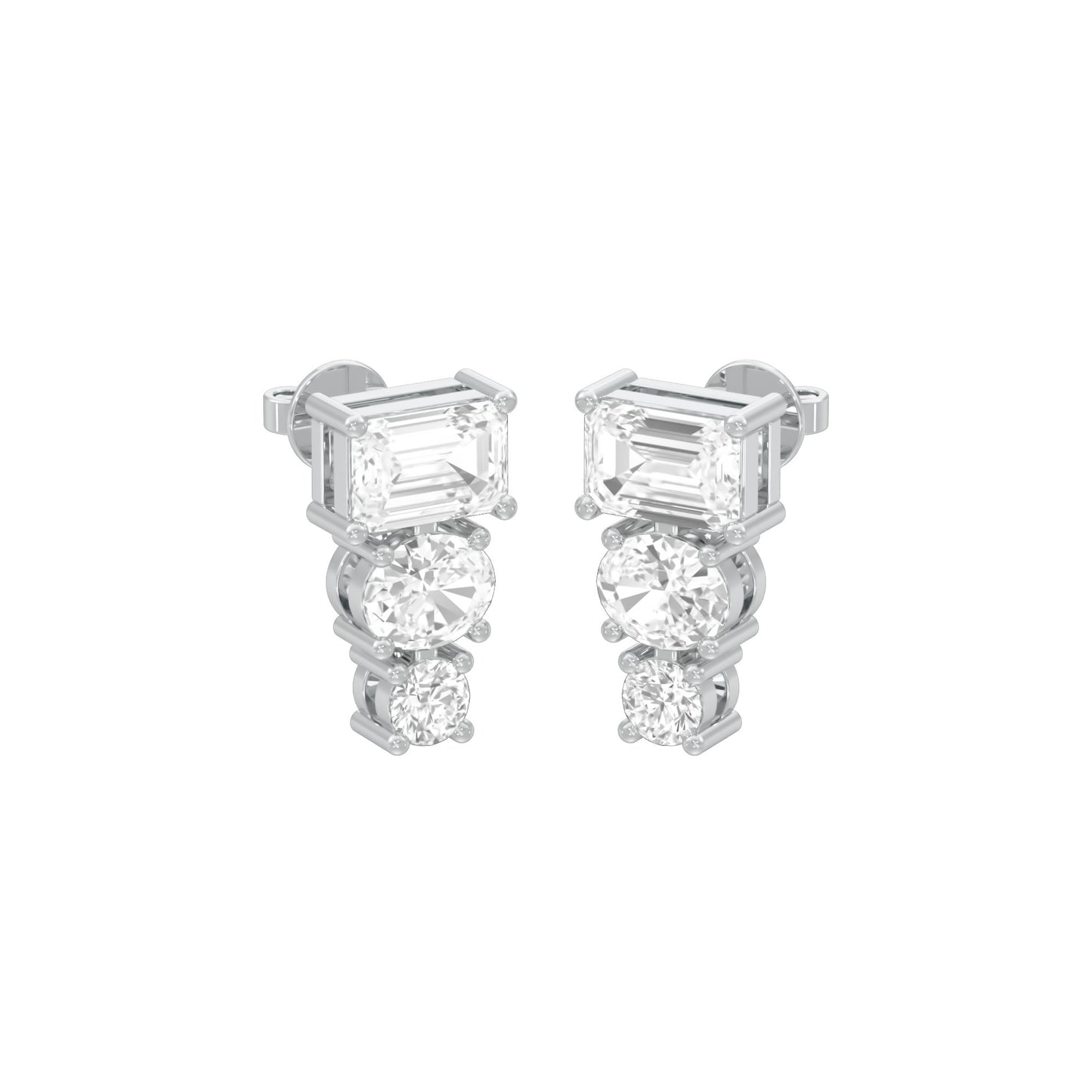 Shapeshift Diamond Drop Earrings