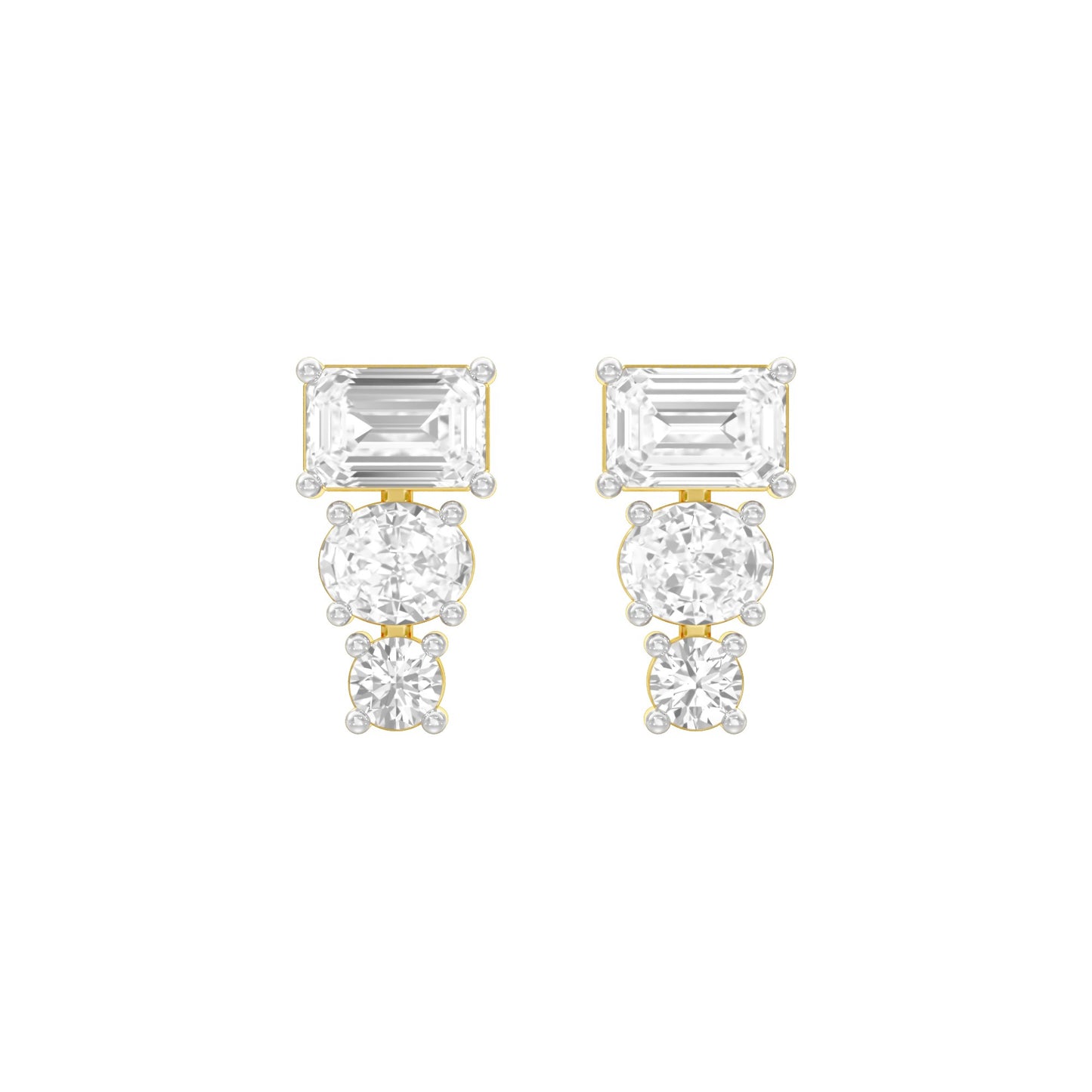 Shapeshift Diamond Drop Earrings
