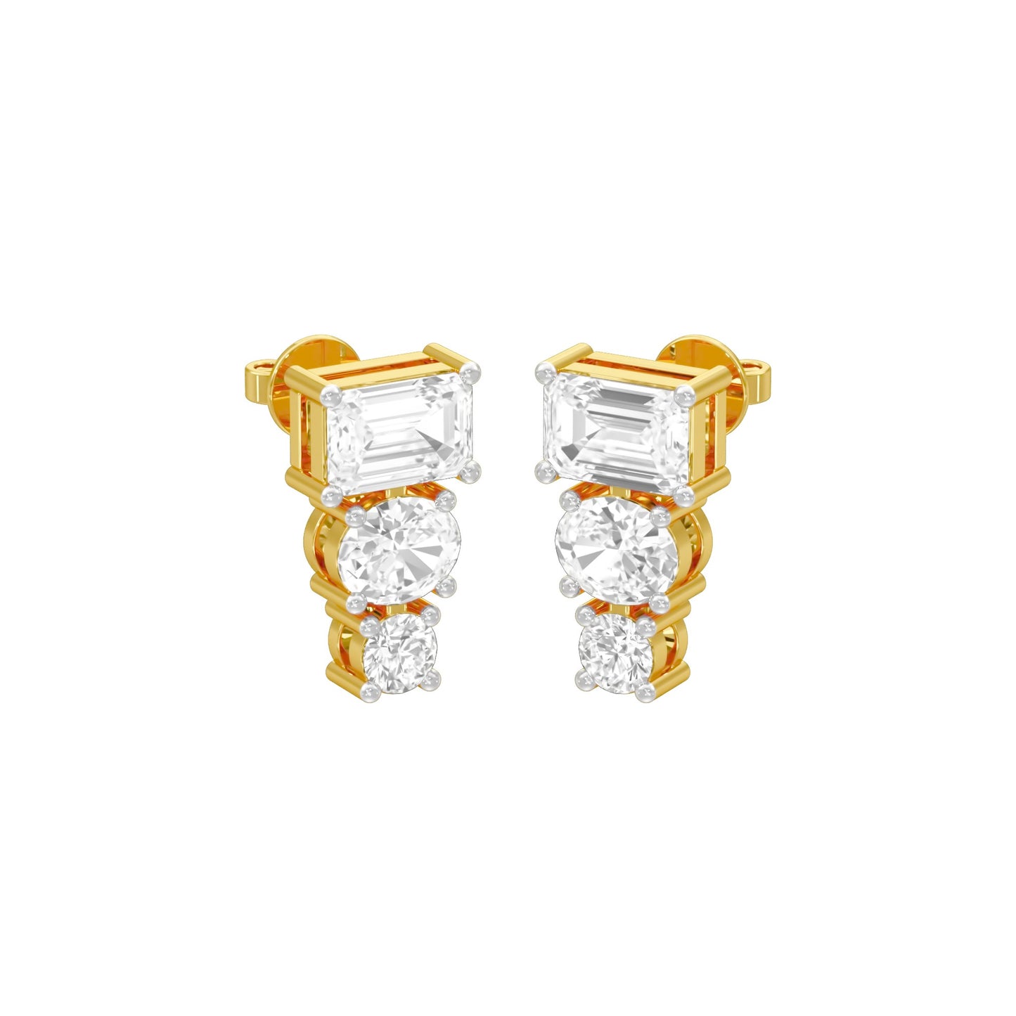 Shapeshift Diamond Drop Earrings