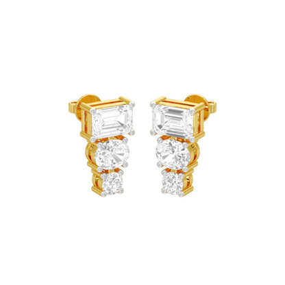 Shapeshift Diamond Drop Earrings