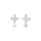 Triform Spark Diamond Drop Earrings 18 KT / White Gold