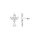 Triform Spark Diamond Drop Earrings 18 KT / White Gold