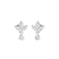 Triform Spark Diamond Drop Earrings 18 KT / White Gold