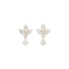 Triform Spark Diamond Drop Earrings 18 KT / Yellow Gold