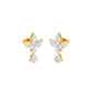 Triform Spark Diamond Drop Earrings 18 KT / Yellow Gold