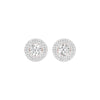 The Queen's Orb Diamond Stud Earrings 18 KT / Rose Gold