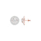The Queen's Orb Diamond Stud Earrings 18 KT / Rose Gold