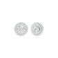 The Queen's Orb Diamond Stud Earrings 18 KT / White Gold