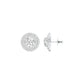 The Queen's Orb Diamond Stud Earrings 18 KT / White Gold