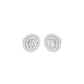 The Queen's Orb Diamond Stud Earrings 18 KT / White Gold