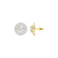 The Queen's Orb Diamond Stud Earrings 18 KT / Yellow Gold