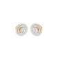 The Queen's Orb Diamond Stud Earrings 18 KT / Yellow Gold