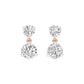 Moon Drip Diamond Stud Earrings 18 KT / Rose Gold