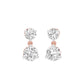 Moon Drip Diamond Stud Earrings 18 KT / Rose Gold