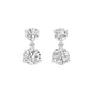 Moon Drip Diamond Stud Earrings 18 KT / White Gold