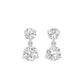 Moon Drip Diamond Stud Earrings 18 KT / White Gold