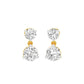 Moon Drip Diamond Stud Earrings 18 KT / Yellow Gold