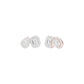 Dazzle Tabs Diamond Stud Earrings 18 KT / Rose Gold