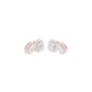 Dazzle Tabs Diamond Stud Earrings 18 KT / Rose Gold