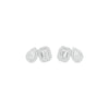 Dazzle Tabs Diamond Stud Earrings 18 KT / White Gold