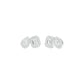 Dazzle Tabs Diamond Stud Earrings 18 KT / White Gold
