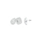 Dazzle Tabs Diamond Stud Earrings 18 KT / White Gold