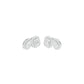 Dazzle Tabs Diamond Stud Earrings 18 KT / White Gold