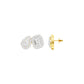 Dazzle Tabs Diamond Stud Earrings 18 KT / Yellow Gold