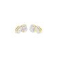 Dazzle Tabs Diamond Stud Earrings 18 KT / Yellow Gold