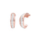 Stacklight Diamond Bali Earrings 18 KT / Rose Gold