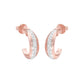 Stacklight Diamond Bali Earrings 18 KT / Rose Gold