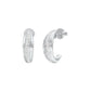 Stacklight Diamond Bali Earrings 18 KT / White Gold