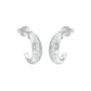 Stacklight Diamond Bali Earrings 18 KT / White Gold