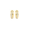Stacklight Diamond Bali Earrings 18 KT / Yellow Gold