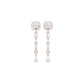 Dewfall Diamond Drop Earrings 18 KT / Rose Gold
