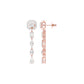 Dewfall Diamond Drop Earrings 18 KT / Rose Gold