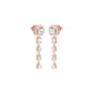 Dewfall Diamond Drop Earrings 18 KT / Rose Gold