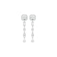 Dewfall Diamond Drop Earrings 18 KT / White Gold