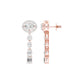 Shape Symphony Diamond Drop Earrings 18 KT / Rose Gold