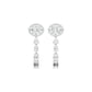 Shape Symphony Diamond Drop Earrings 18 KT / White Gold