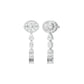 Shape Symphony Diamond Drop Earrings 18 KT / White Gold