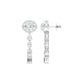 Shape Symphony Diamond Drop Earrings 18 KT / White Gold