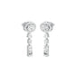 Shape Symphony Diamond Drop Earrings 18 KT / White Gold